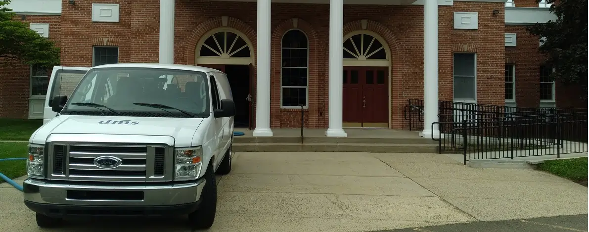 Carpet cleaning at Christ the King Church on Madison Avenue in Trumbull.